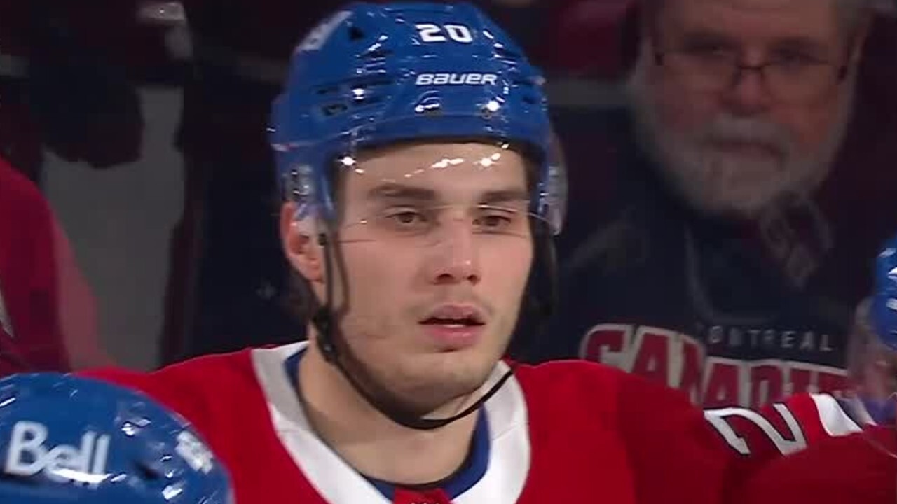Canadiens’ Slafkovsky finishes off tic-tac-toe for power-play goal