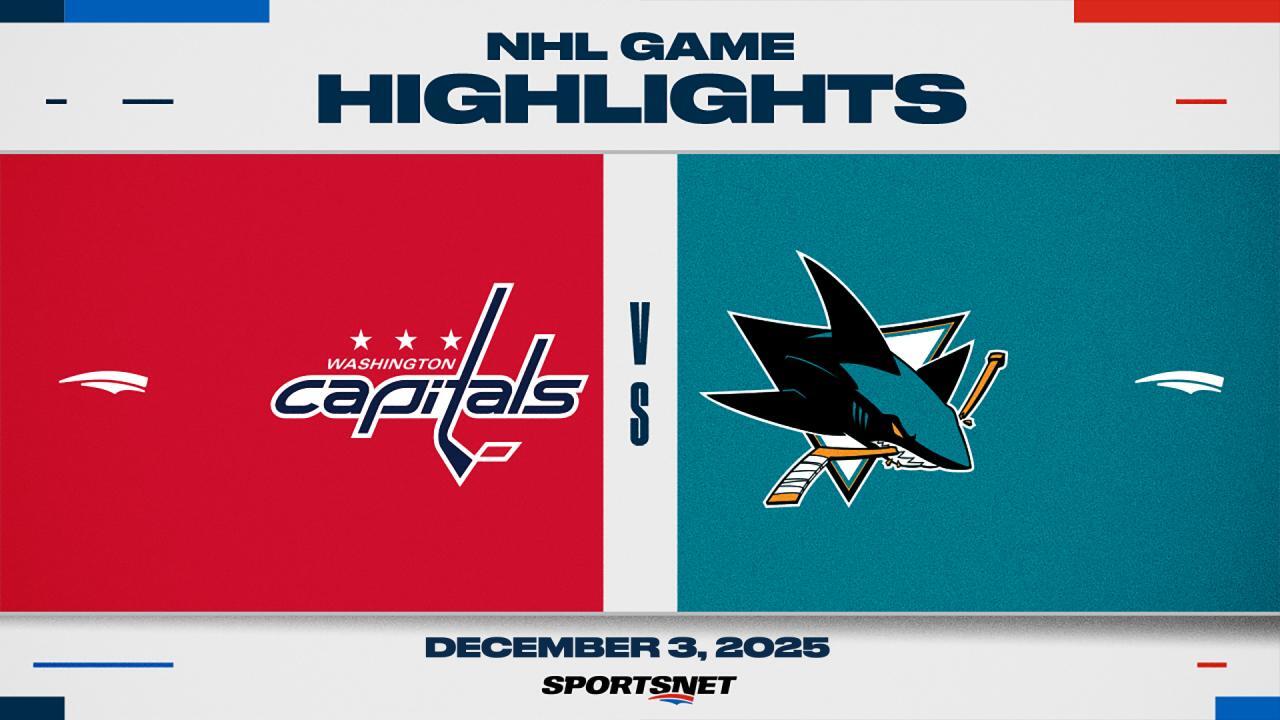 NHL Highlights: Capitals 7, Sharks 1