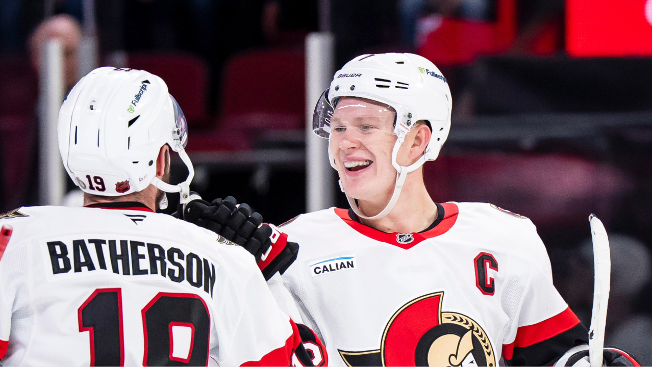 What’s more likely for Brady Tkachuk: Tackle running back or 40 hits?