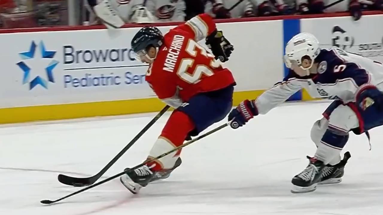 Panthers’ Marchand slips past Blue Jackets’ defence and tucks in pretty goal