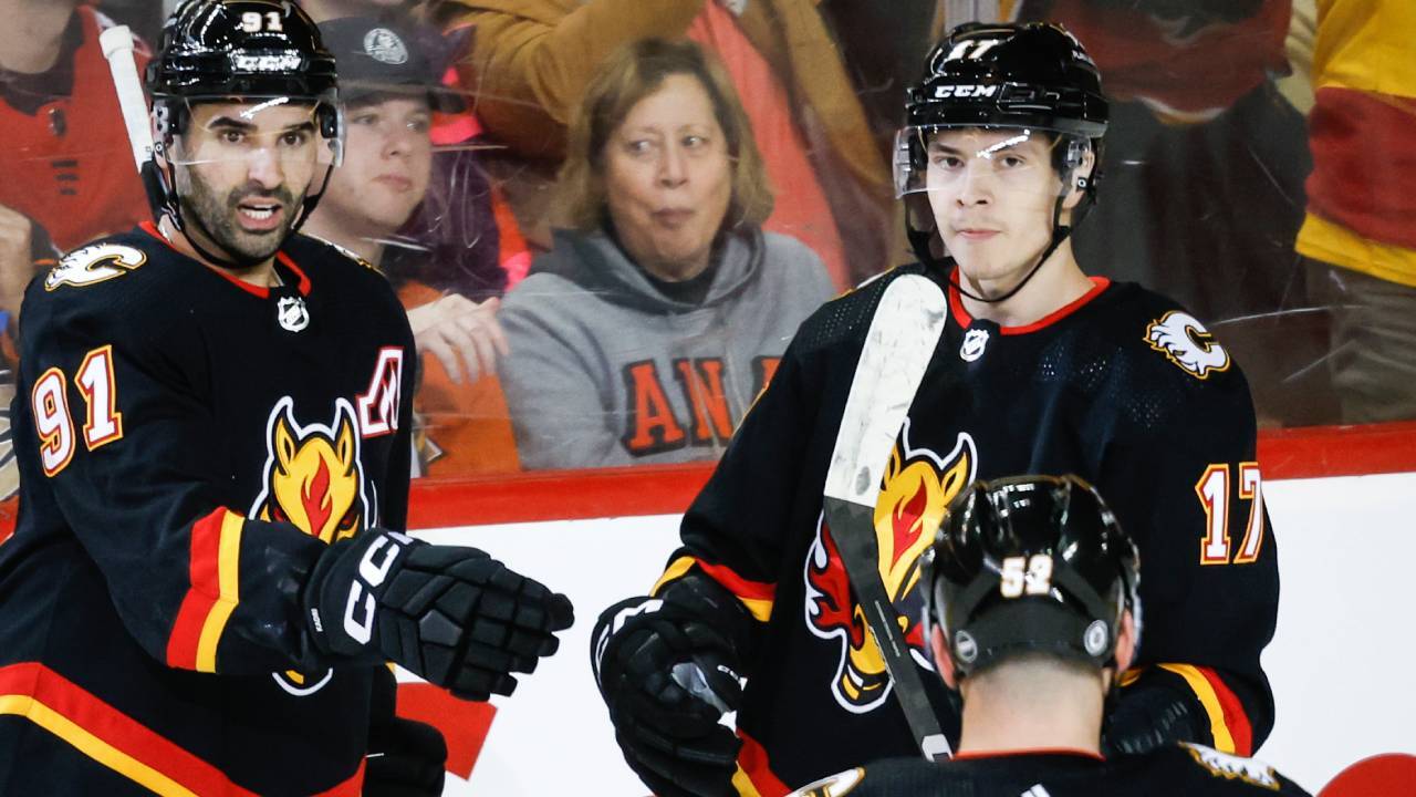 Sharangovich ignites Flames’ offence with quick strike 16 seconds in