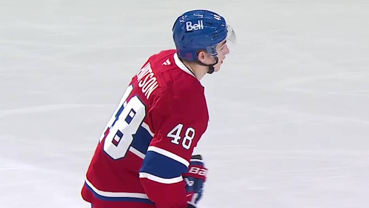 Canadiens’ Hutson shows off great hands for sweet goal vs. Blues