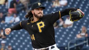 Pittsburgh Pirates starter Cody Ponce pitches to a Chicago Cubs batter during the first inning of a baseball game Tuesday, May 25, 2021, in Pittsburgh. (Keith Srakocic/AP)