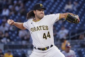 Pittsburgh Pirates relief pitcher Cody Ponce throws to a Washington Nationals batter during the third inning of a baseball game Friday, Sept. 10, 2021, in Pittsburgh. (AP Photo/Keith Srakocic)