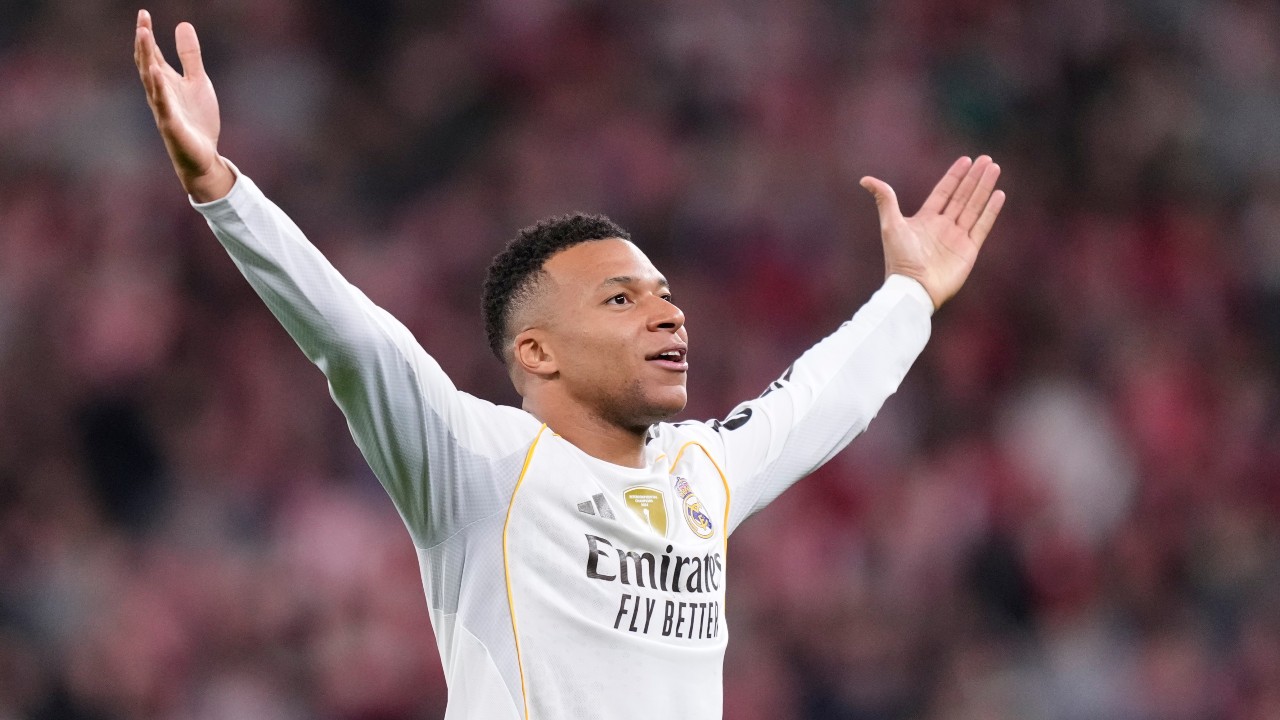Mbappe scores two goals as Real Madrid wins at Athletic Bilbao