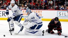 Woll injury thrusts Maple Leafs&#8217; goalie strategy in doubt