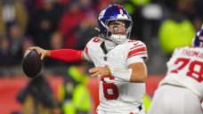 Giants QB Jaxson Dart out with sprained MCL