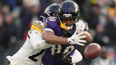 Ravens lose grasp on first place when Likely TD turns into a drop