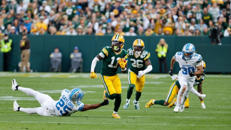 Green Bay Packers wide receiver Jayden Reed (11) during an NFL football game Sunday, Sept. 7, 2025, in Green Bay, Wis. (Mike Roemer/AP)