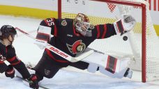 Ullmark’s shutout lifts Senators to win over Penguins