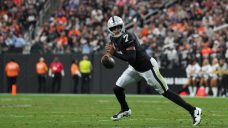 Raiders’ Geno Smith misses practice with shoulder injury, status uncertain