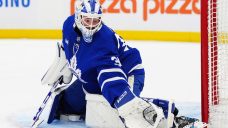 Maple Leafs recall goalie Dennis Hildeby from AHL on emergency basis