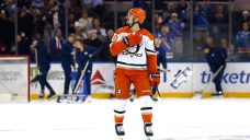 Chris Kreider, Jacob Trouba visit Rangers for first time since joining Ducks