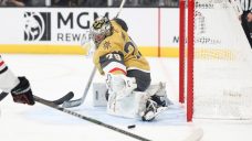 Carter Hart to start for Golden Knights Sunday vs. Oilers