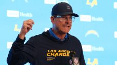 Chargers&#8217; Harbaugh compares victory over Eagles to birth of his kids