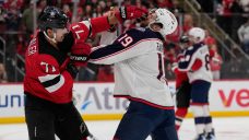 Devils, Blue Jackets combine for 64 PIMs, four fights in second period