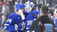 &#8216;What I&#8217;ve been dreaming of&#8217;: Maple Leafs&#8217; Hildeby keeps rolling with first shutout