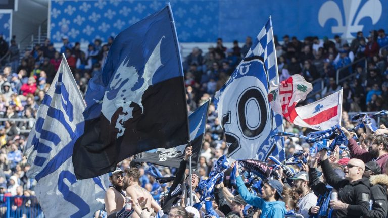 CF Montreal fans cheer on their team. (Graham Hughes/CP)