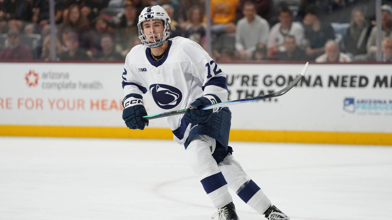 Gavin McKenna records first career NCAA hat trick