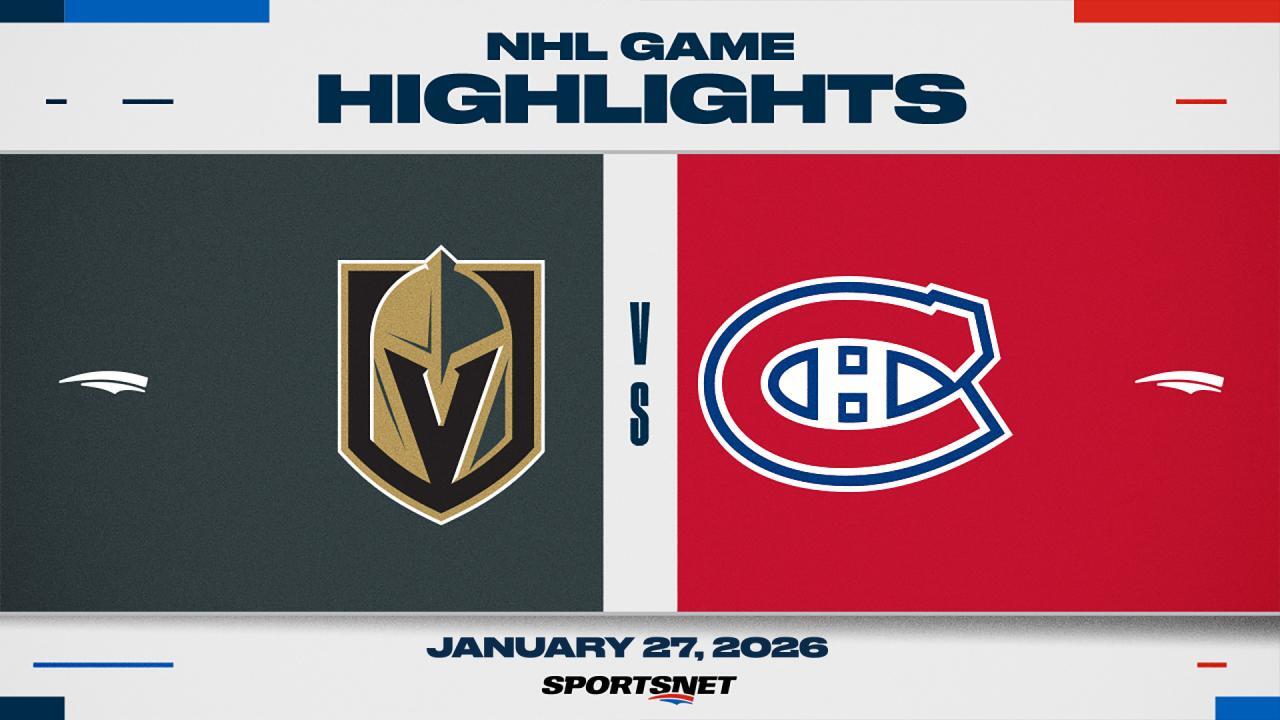 NHL Highlights: Canadiens 3, Golden Knights 2 (OT)