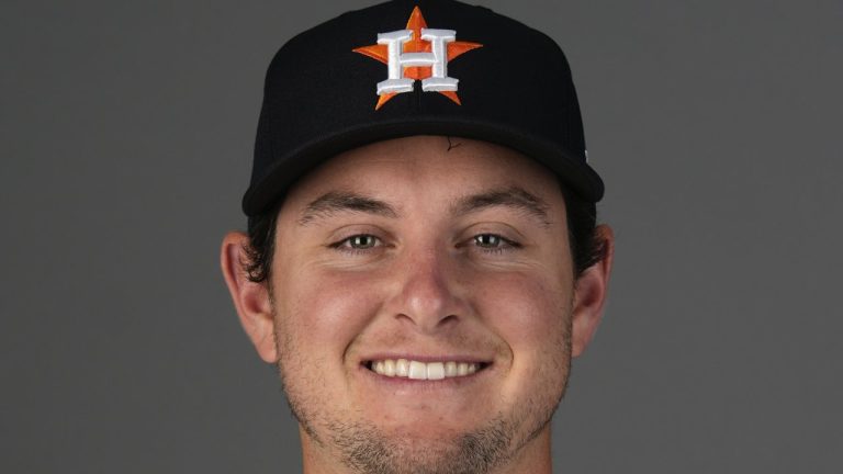 This is a 2024 photo of C.J. Stubbs of the Houston Astros baseball team. This image reflects the active roster as of Monday, Feb. 26, 2024, when this image was taken. (AP Photo/Rebecca Blackwell)