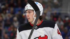Luke Hughes out for rest of Devils’ road trip after suffering injury vs. Flames