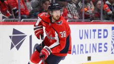 Capitals’ Rasmus Sandin exits vs. Oilers with lower-body injury