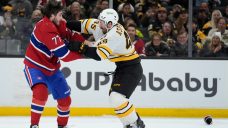 Canadiens’ Kirby Dach returns vs. Bruins after lacerating finger in fight
