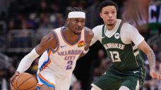 Gilgeous-Alexander scores 40 points as short-handed Thunder roll past Bucks