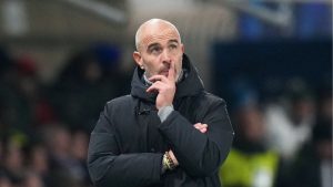 Chelsea's head coach Enzo Maresca reacts during the Champions League opening phase soccer match between Atalanta and Chelsea, in Bergamo, Italy, on Dec. 9, 2025. (Antonio Calanni/AP)