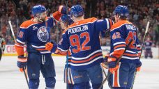 Oilers defencemen become fastest to score four goals in NHL history