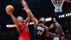 Barnes makes game-winning free throw as Raptors top 76ers in OT