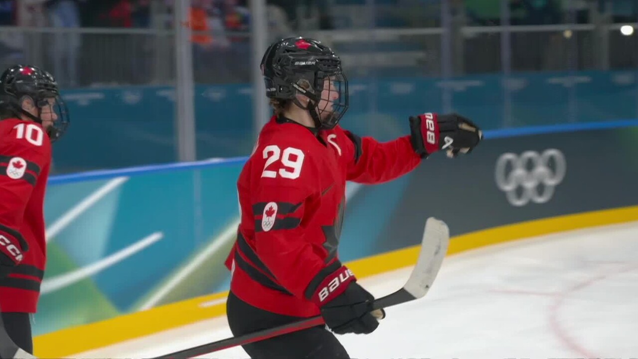 Poulin ties Canadian legend Wickenheiser with 18th career Olympic goal