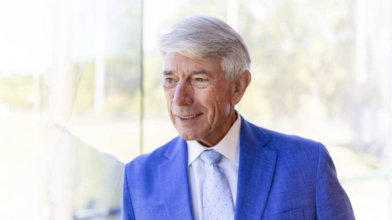 Buck Martinez, former professional baseball catcher and current Toronto Blue Jays colour commentator, poses for a photo at the Canadian Baseball Hall of Fame in St. Marys, Ont., Saturday, June 15, 2024. Martinez is being honoured with the Jack Graney Award for significant contribution to baseball in Canada. (Nick Iwanyshyn/CP)