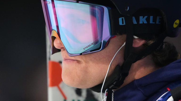 United States' Konnor Ralph looks on during the men's freestyle skiing big air qualifications at the 2026 Winter Olympics, in Livigno, Italy, Sunday, Feb. 15, 2026. (AP Photo/Lindsey Wasson)