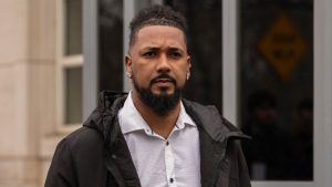 Cleveland Guardians' Emmanuel Clase leaves Brooklyn federal court, Wednesday, Feb. 18, 2026, in New York. (Yuki Iwamura/AP)