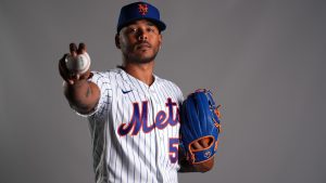This is a 2026 photo of Freddy Peralta of the New York Mets baseball team. This image reflects the Mets' active roster as of Thursday, Feb. 19, 2026 when this image was taken. (Jeff Roberson/AP)