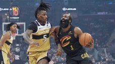 Harden showcases playmaking in Cavaliers’ home debut