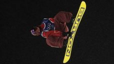 Canadian snowboarder Mark McMorris crashes during big air training