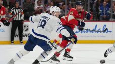 Marchand scores two as Panthers reignite playoff push with win over Maple Leafs