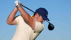 Chris Gotterup hits his tee shot at the 13th hole during the first round of the Phoenix Open golf tournament at the TPC Scottsdale Stadium Course Thursday, Feb. 5, 2026, in Scottsdale, Ariz. (Ross D. Franklin/AP)