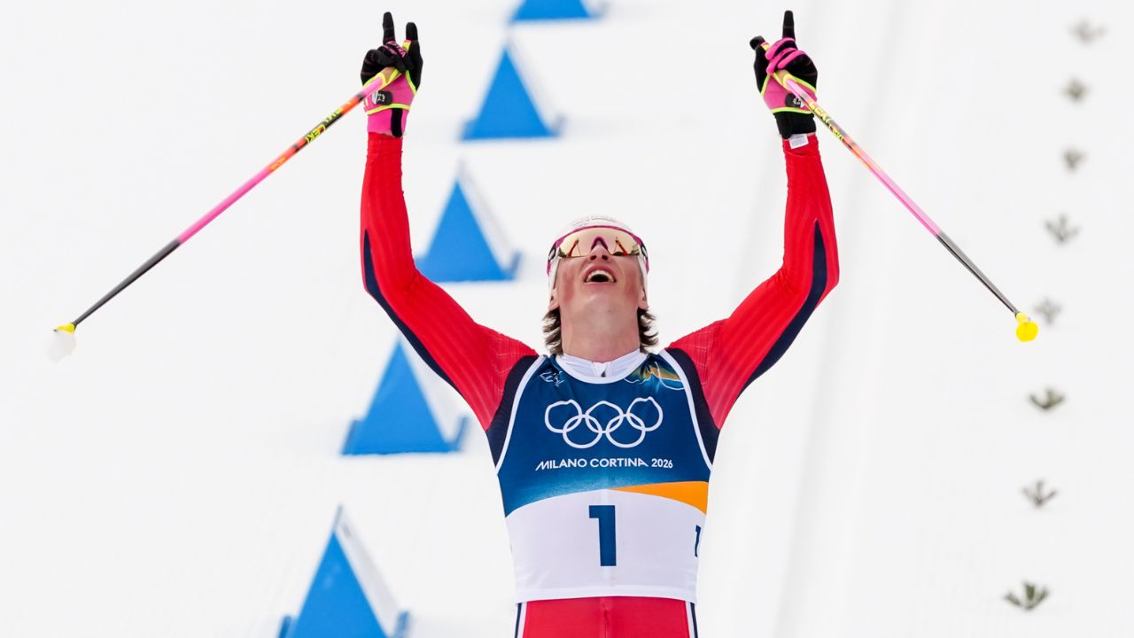 Norway cross-country star Klaebo wins record sixth gold medal at Winter Olympics