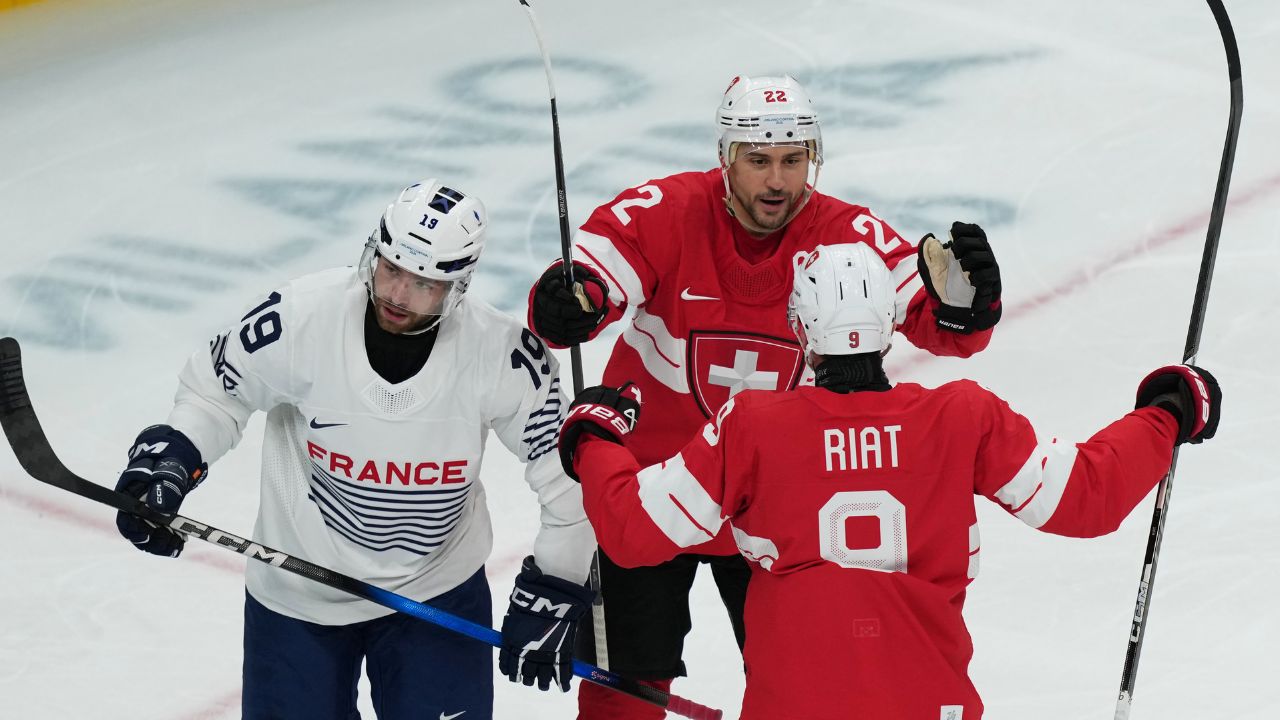 Timo Meier pots pair as Switzerland blanks France in Olympic opener