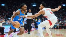 Raptors rally falls short as Wallace leads Thunder to win without Gilgeous-Alexander