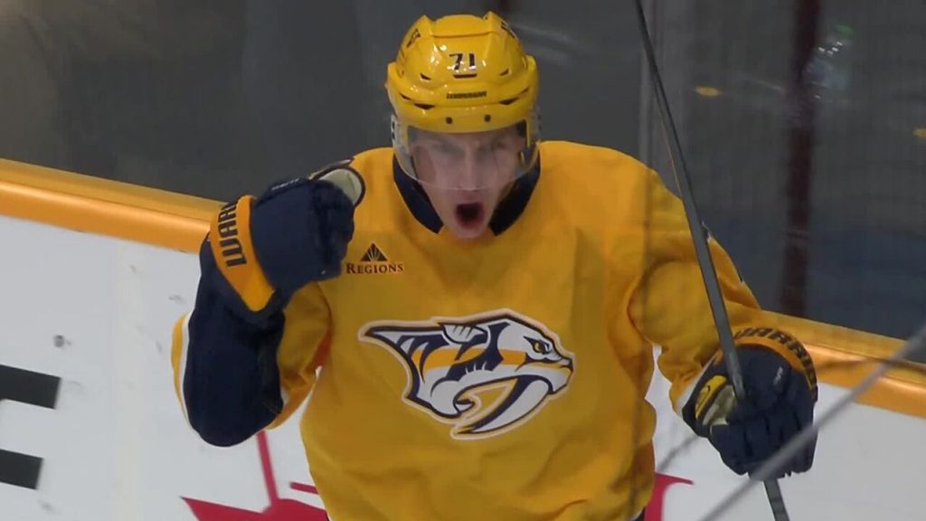 Predators Box Score Predators’ Wood blasts one-timer to score after exiting penalty box