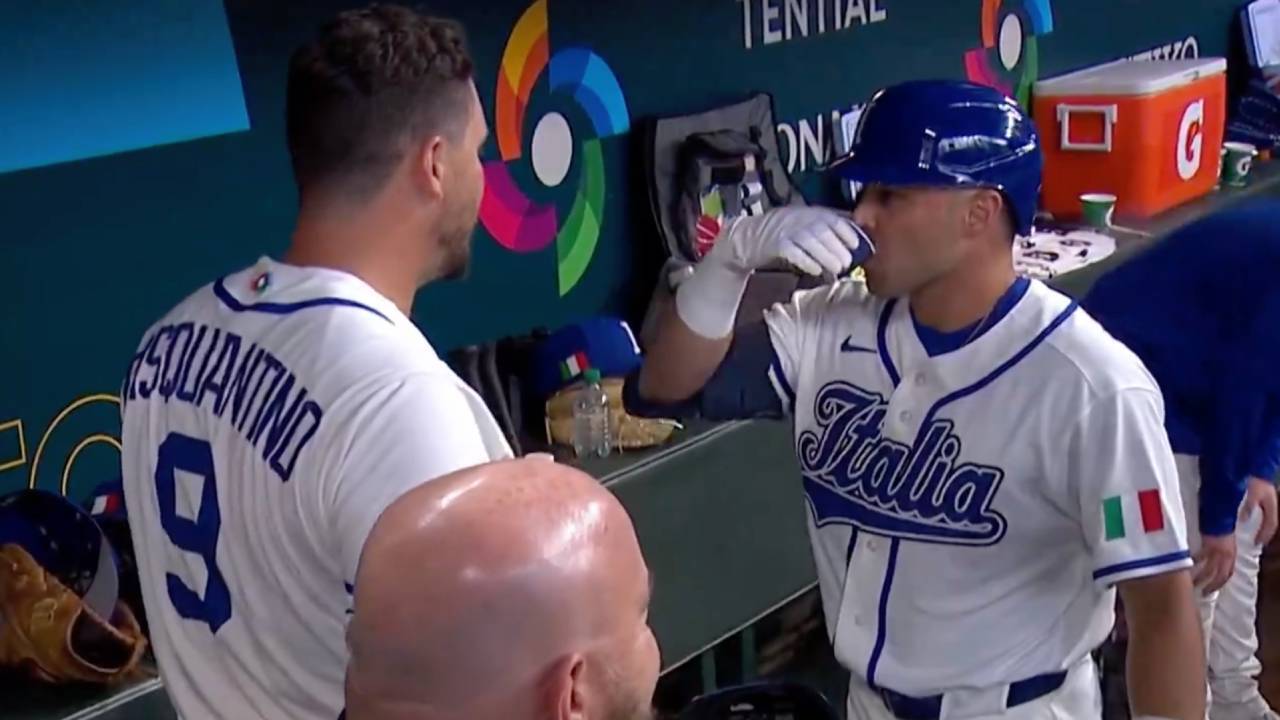 Italy’s Pasquantino breaks out espresso shot for WBC home run celebration