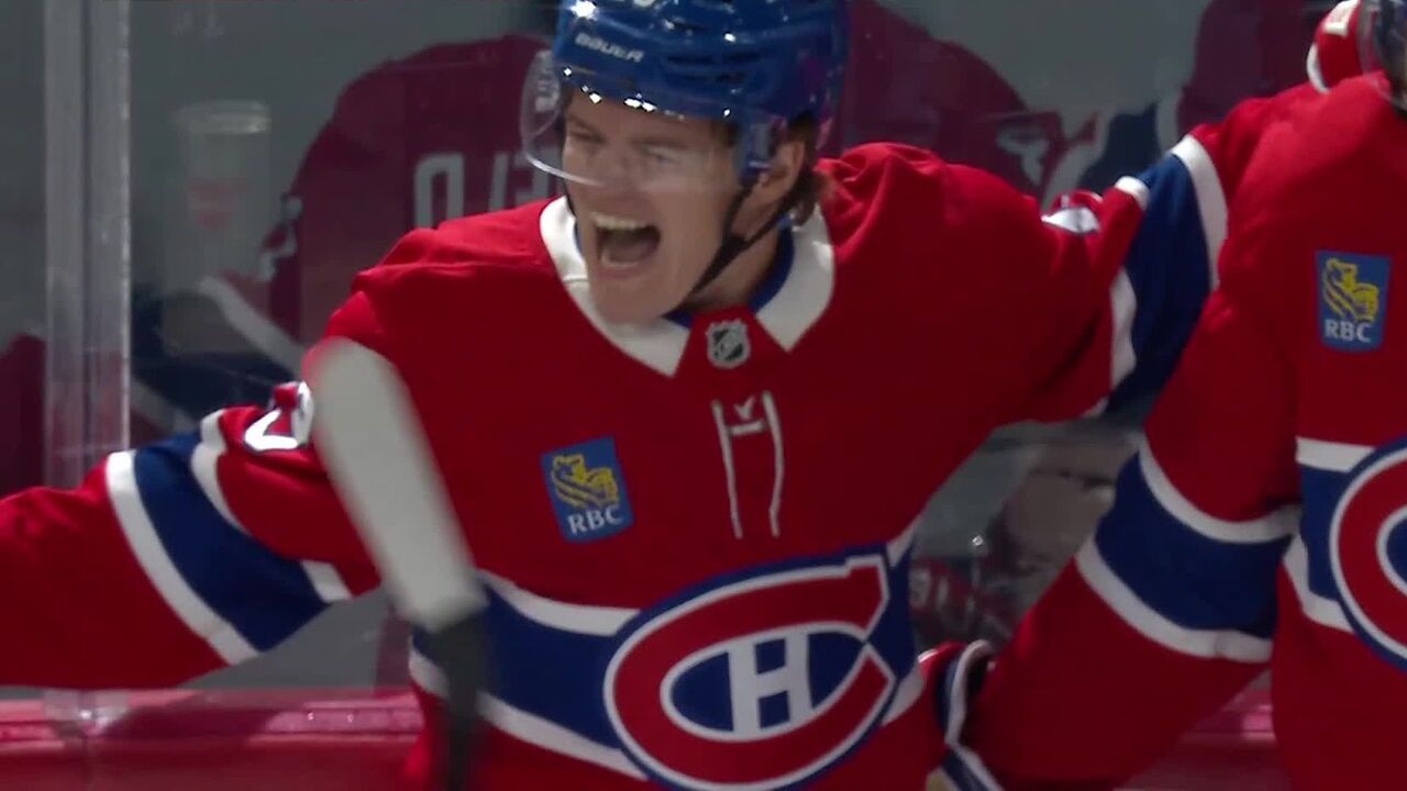 Canadiens’ Caufield sets career-high with 38th goal of season
