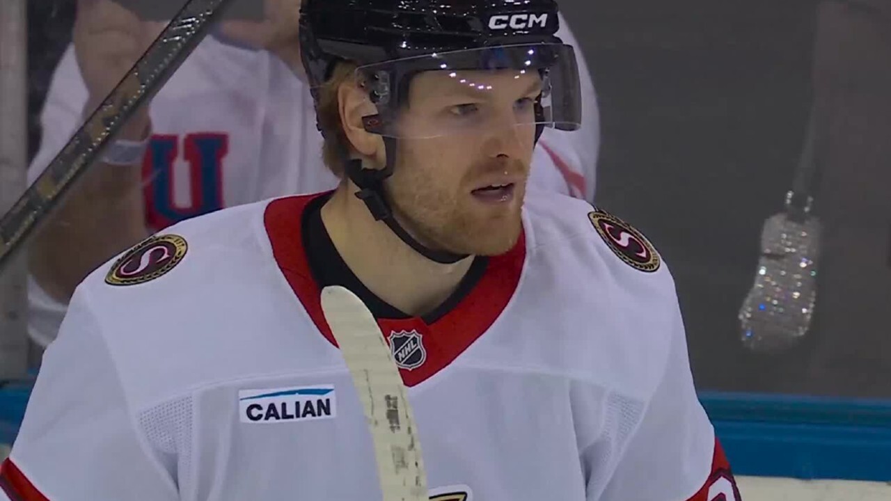 Senators’ Foegele blasts home one-timer off sweet feed from Eller