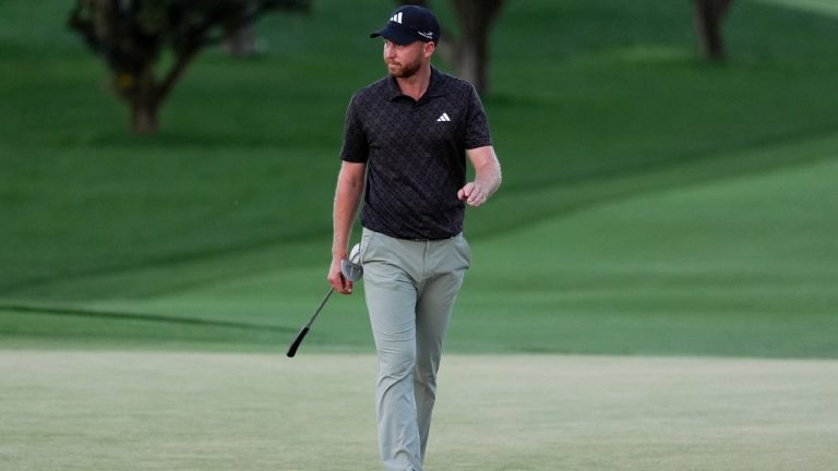 Daniel Berger walks on the 15th hole during the third round of the Arnold Palmer Invitational at Bay Hill golf tournament Saturday, March 7, 2026, in Orlando, Fla. (AP/Matt Slocum)