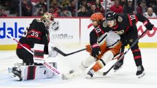 Ullmark earns second shutout of the season as Senators blank Ducks
